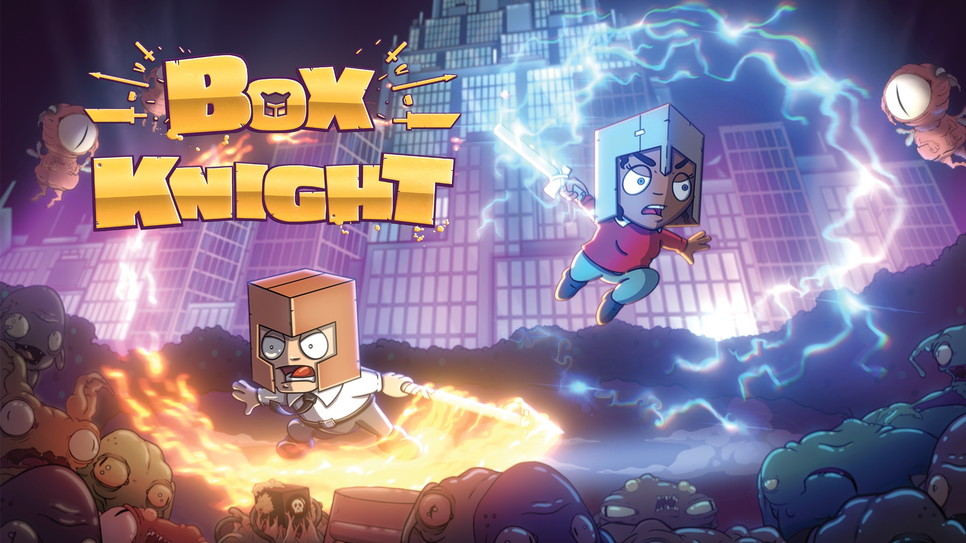 Fight through a toxic workplace in colorful co-op beat ’em up Box Knight
