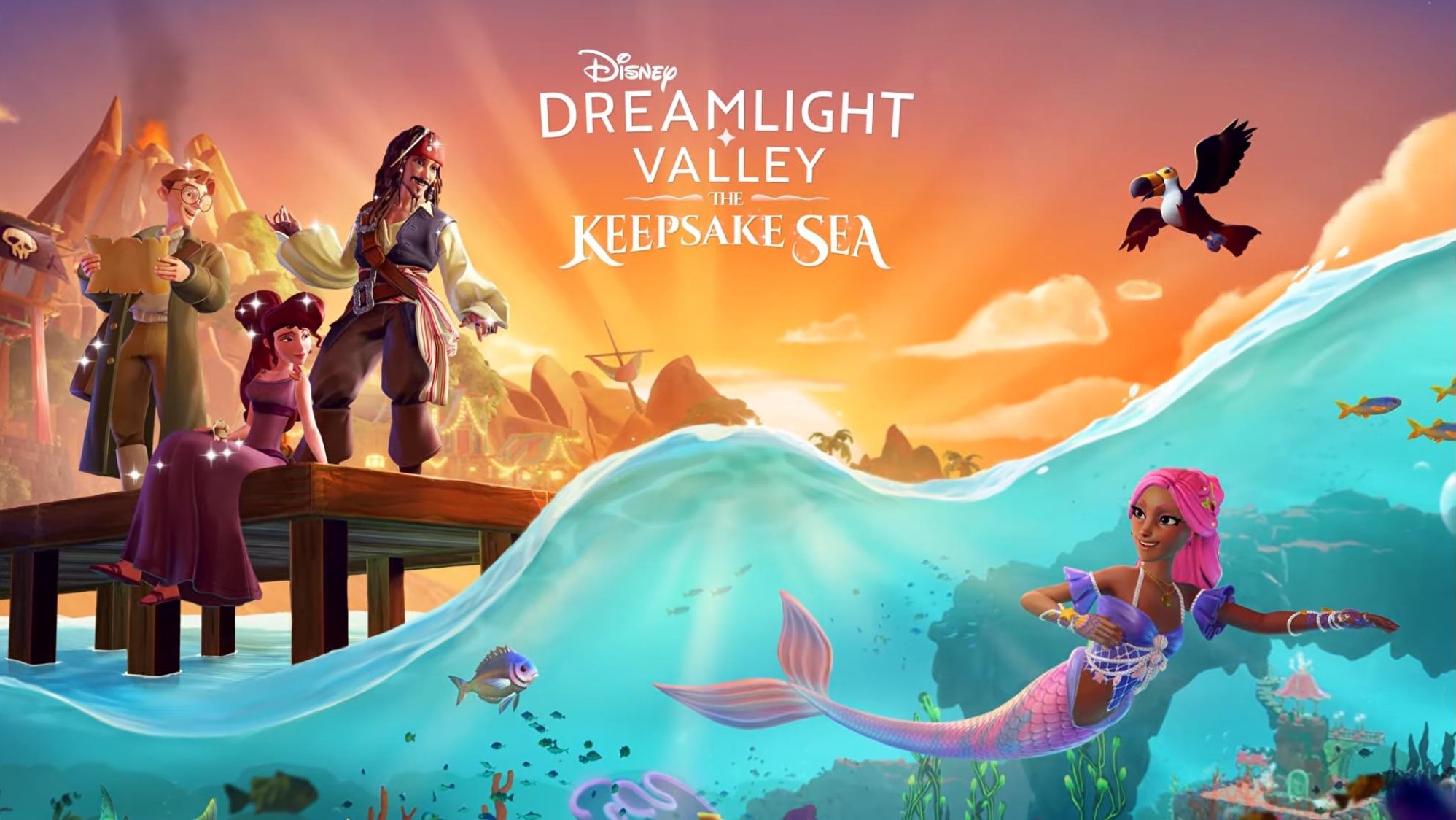 Disney Dreamlight Valley: The Keepsake Sea adds Captain Jack, Megara, and Milo in underwater adventure