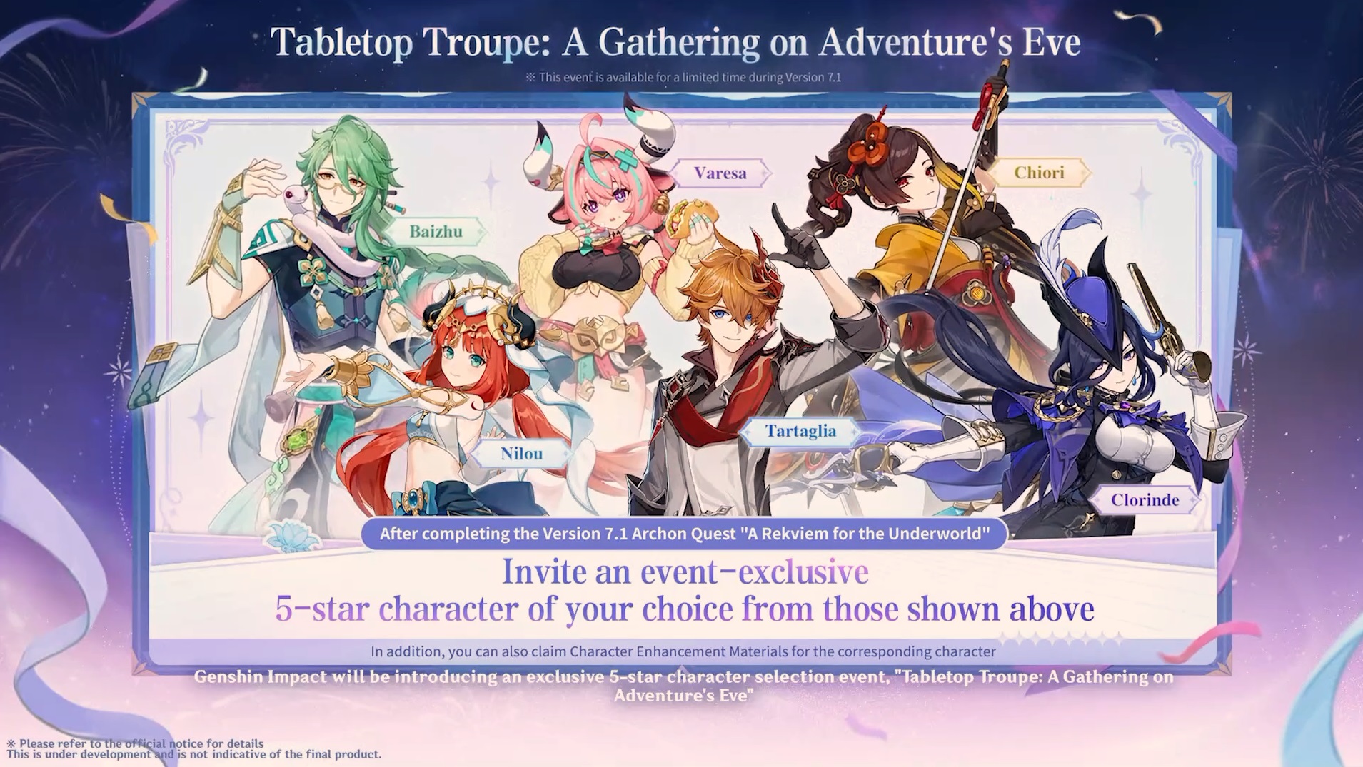 Genshin Impact 6th Anniversary features two free 5-star characters, including event-exclusives