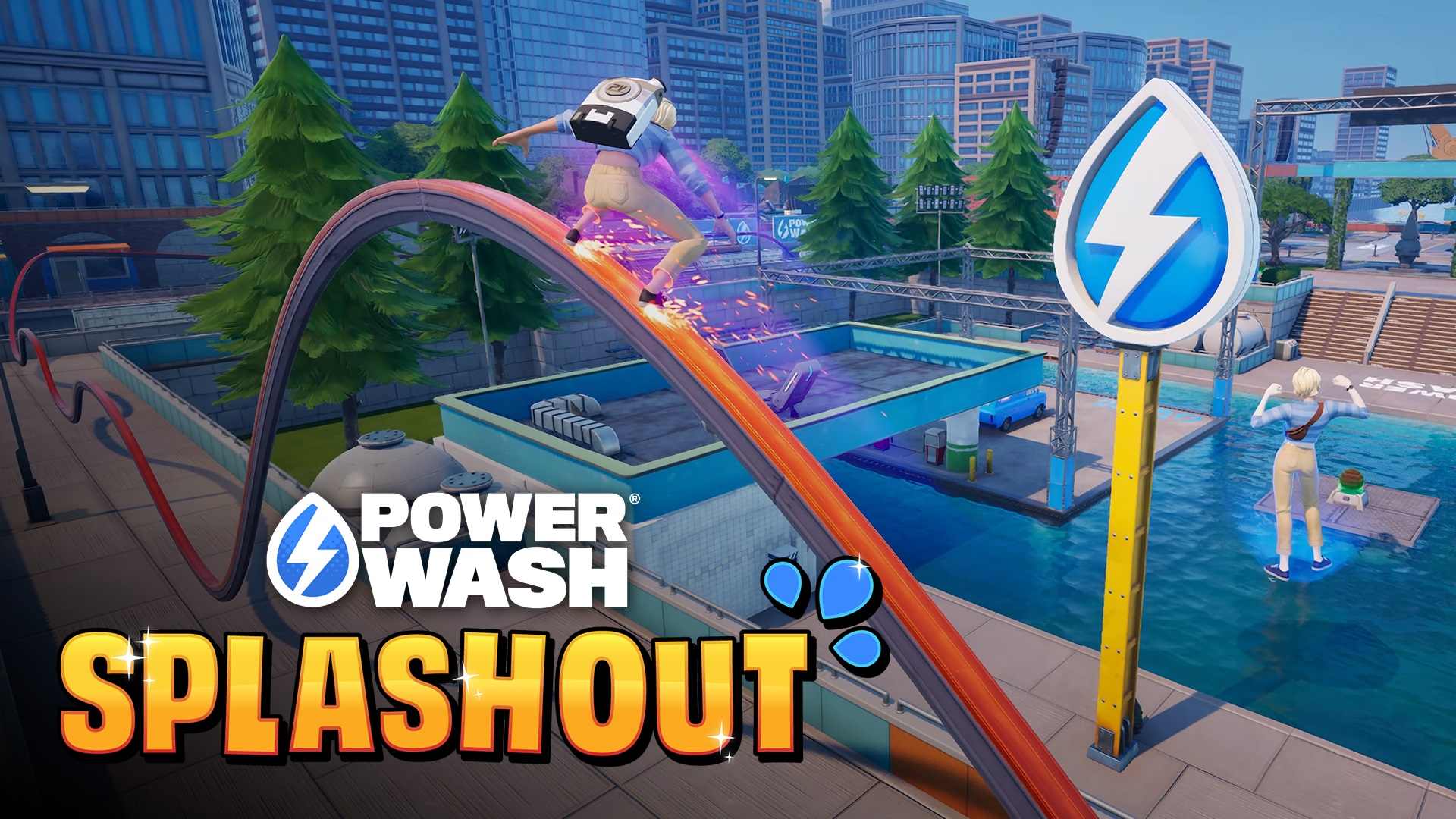 PowerWash Simulator blasts onto Fortnite with Splashout
